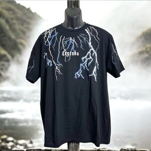 OTL On The Low T-Shirt Sz XL Leyenda Lightning Graphic Crew Neck Mens Gothic Tee